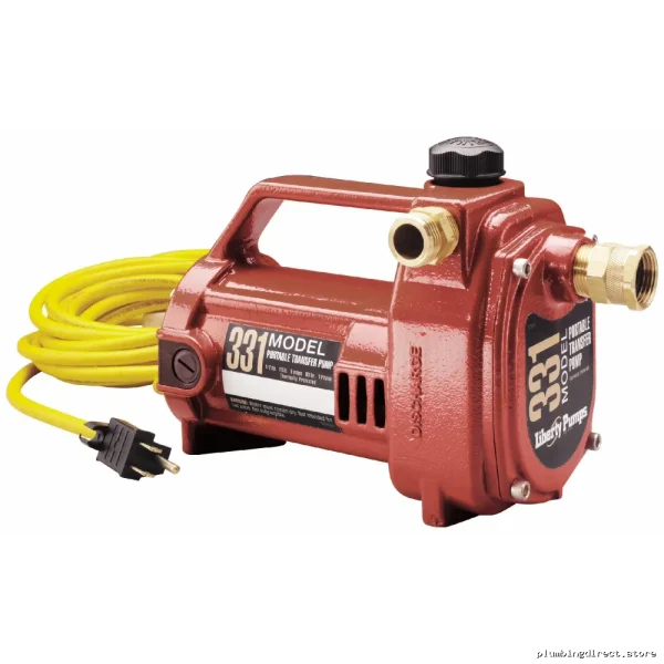 Portable 1/2 HP 115V Garden Hose Transfer Pump with Connectors 331 Liberty