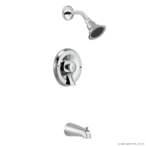 Commercial-Grade Posi-Temp Tub & Shower Trim - Premium Chrome T8389 Moen