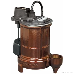 Powerful Liberty Cast Iron Sump Pump - 1/3 HP with VMF Switch