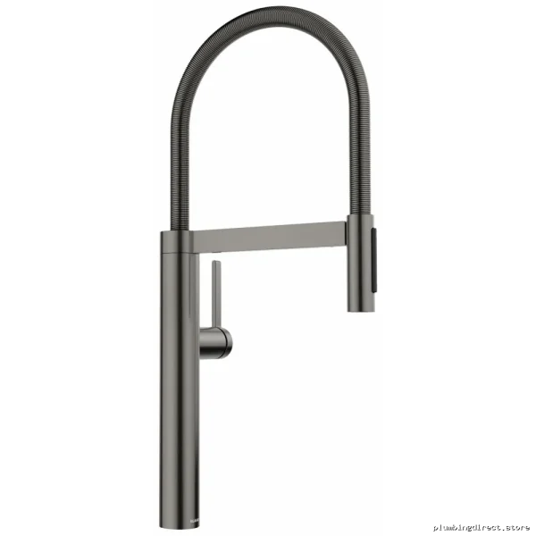 Pre-Rinse Kitchen Faucet with Spring Pulldown Spray - BlancoCulina II PVD Satin Dark Steel