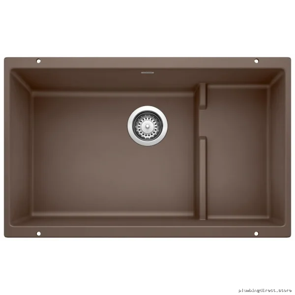 Precis Cascade 1.5 Bowl Undermount Silgranit Kitchen Sink in Blanco
