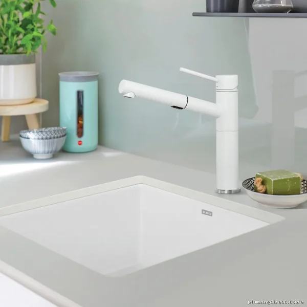 Precis U1 Bowl Undermount Silgranit Sink - Sleek White Design 401704 - Image 3