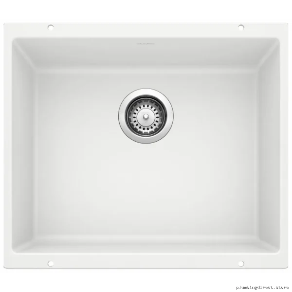 Precis U1 Bowl Undermount Silgranit Sink - Sleek White Design 401704
