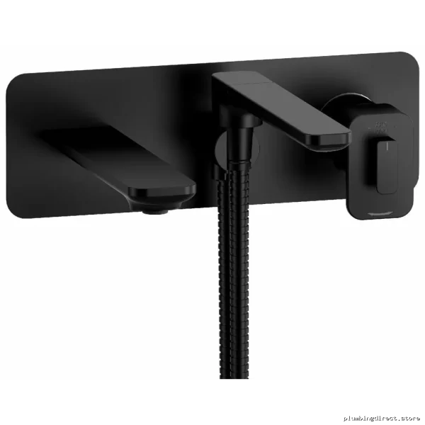 Equinox Precision Thermostatic Tub Filler with Integrated Handheld Shower - Black EQ21BK RIOBEL