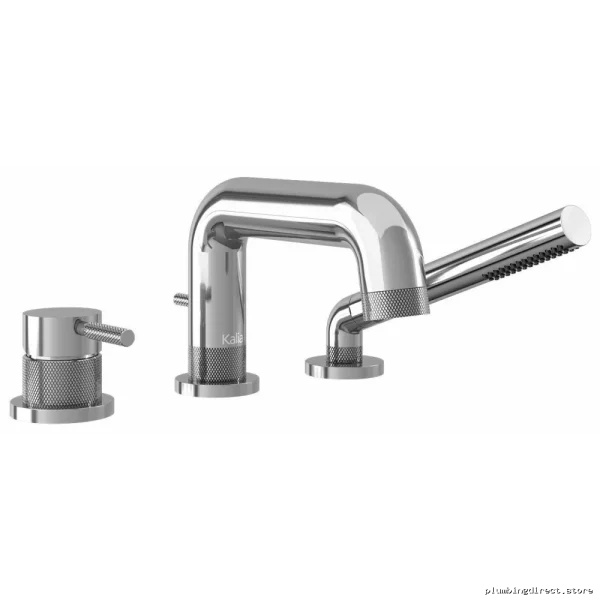 Chrome Tub Filler & Hand Shower Set - Preciso Deck Mount - Image 2