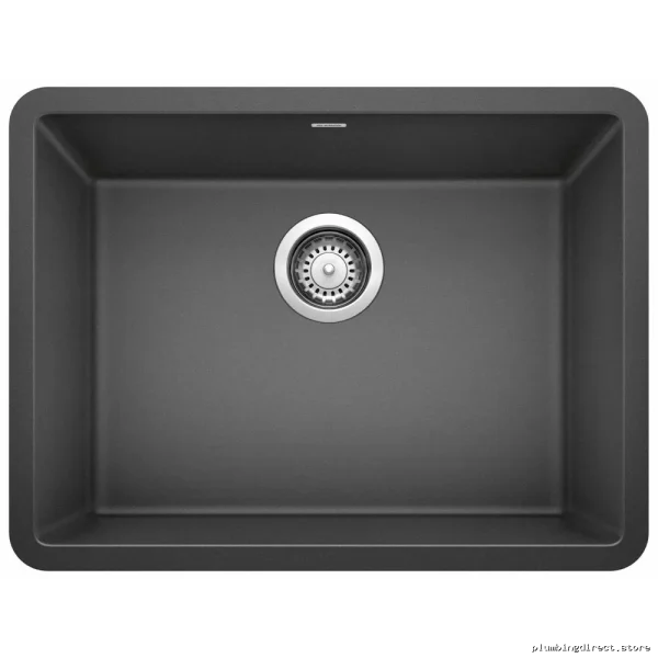 PrecisU Single-24 Inclined Mount Composite Kitchen Sink – Durable Anthracite Design - Image 3