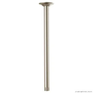 Premium 14-Inch Ceiling Mount Shower Arm with Round Flange - Brushed Nickel Brizo