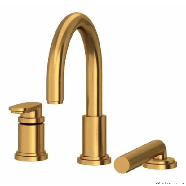 Premium 3-Hole Deck Mount Tub Filler Trim - Brushed Gold TAA10BG RIOBEL