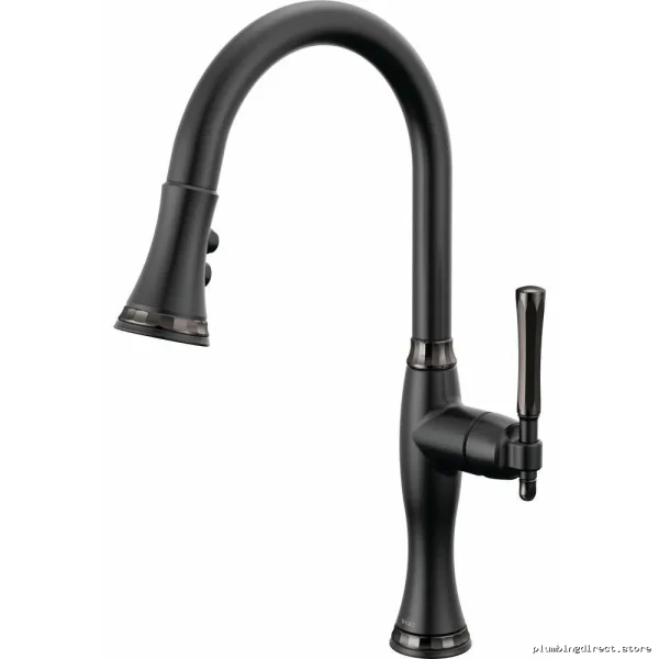 Black Onyx Brizo Tulham Faucet - Premium Pulldown Kitchen