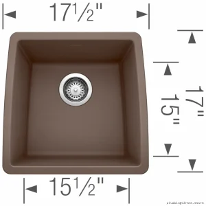 Premium Blanco Performa U Silgranit Bar Sink Cafe
