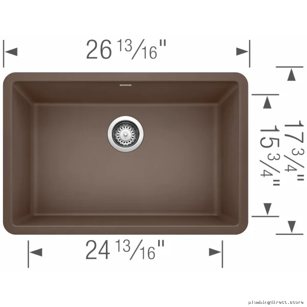 Premium Blanco Silgranit Sink - Cafe Undermount 27" Single Bowl