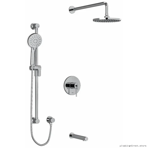 Premium Chrome Ceiling Shower & Tub Faucet Trim - RIOBEL