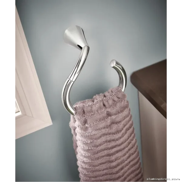 Premium Chrome Towel Ring - Moen Glyde Bathroom Hardware - Image 2
