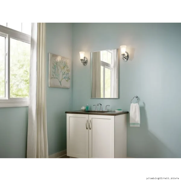 Premium Chrome Towel Ring - Moen Glyde Bathroom Hardware - Image 3