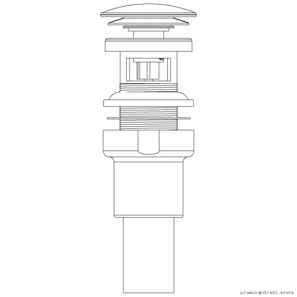 Premium Chrome Vessel Sink Drain with Clicker Stopper - Image 3