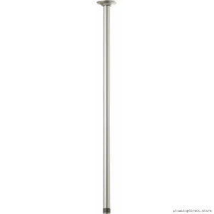 Premium Luxe Nickel 24 Ceiling Shower Arm Round Flange - Brizo Model 83992-24-NK