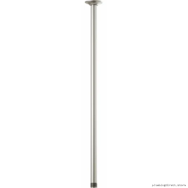 Premium Luxe Nickel 24 Ceiling Shower Arm Round Flange - Brizo Model 83992-24-NK