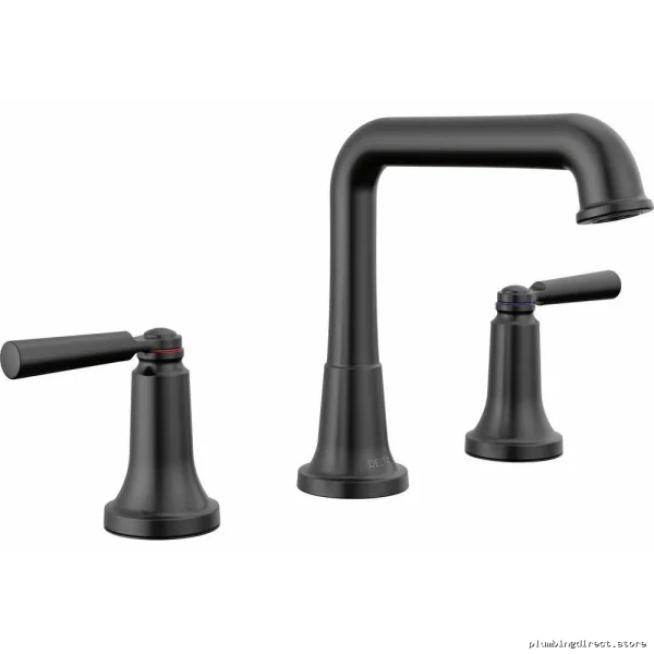 Saylor Widespread Bathroom Faucet - Premium Matte Black 3536-BLMPU-DST Delta
