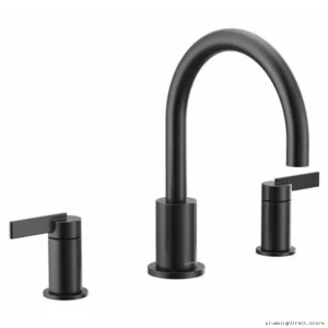 Cia Roman Premium Matte Black Tub Faucet Trim - T6223BL Moen