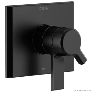 Premium Matte Black Valve Trim for Pivotal Monitor 17 Series - T17099-BL Delta
