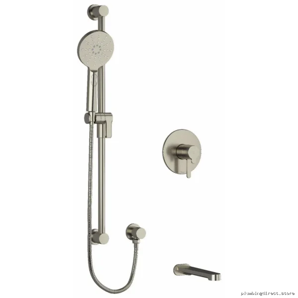 Premium Nibi Brushed Nickel Tub & Shower Faucet Trim