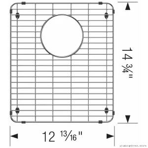 Premium Stainless Steel Sink Grid Fits Formera U Bar 402253 Blanco