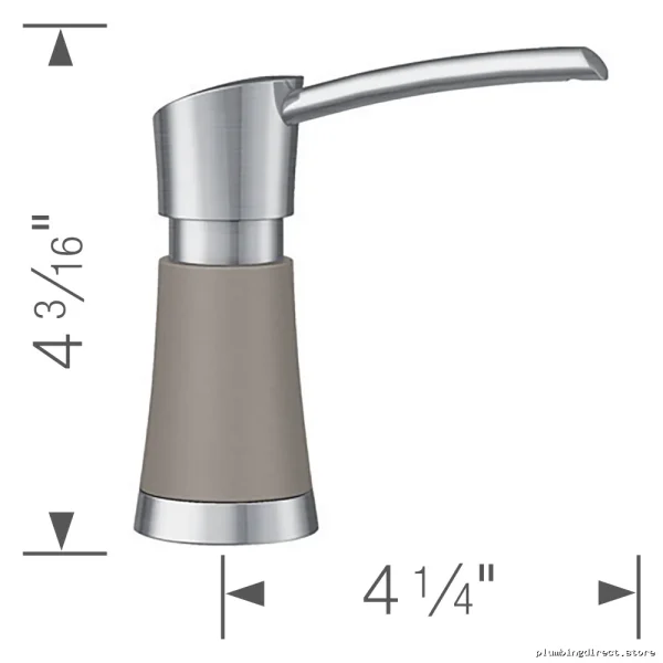 Premium Blanco Soap Dispenser - Stainless Steel with Truffle Finish - Image 2