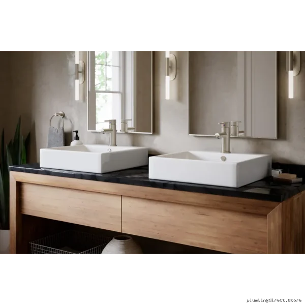 Premium Symmons Dia Bathroom Faucet - Satin Nickel - Image 2