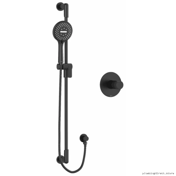 Pressure Balance Shower Faucet, PEX-Compatible Black Model PB54BK-SPEX by RioBel