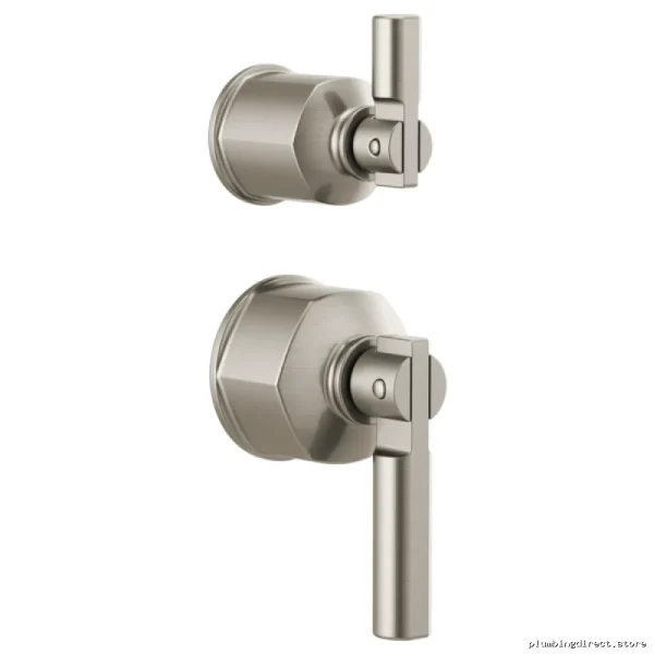 Pressure Balance Shower Valve with Diverting Lever Handle in Luxe Nickel Finish