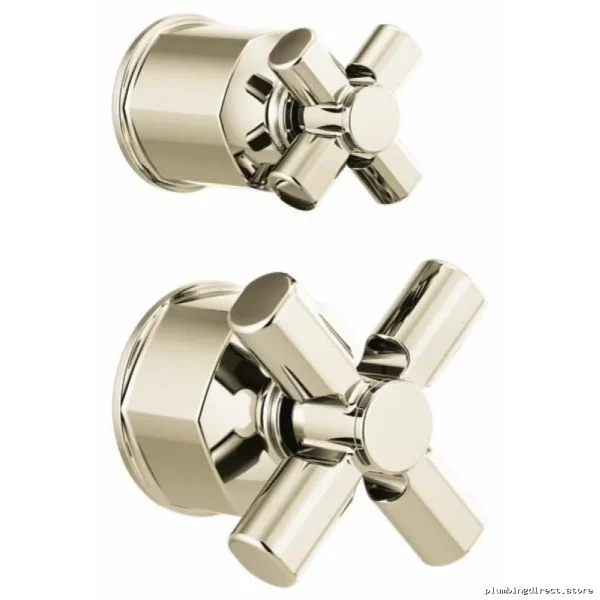 Invar Valves Pressure Balancing Diverting Toolset w/ Trimming Handles in Bright Finishes Model XH###-PN Brio
