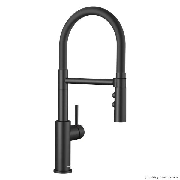 Professional Kitchen Faucet with Pull-Down Spray & Rubber Hose - Matte Black | Catris Flexo - Image 5