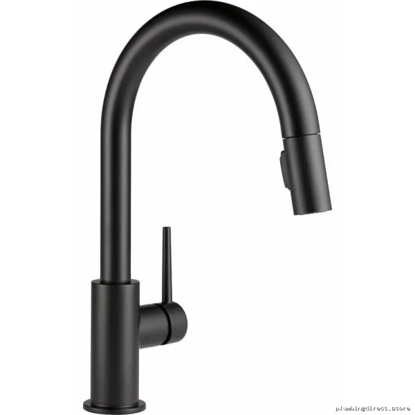 Pull-Down Kitchen Faucet High-Efficiency 1.5 GPM Matte Black 9159-BL-DST-1.5 Trinsic - Image 4