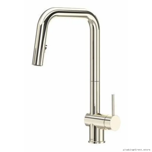 Pull-Down Spray Kitchen Faucet with U-Shaped Spout - Polished Nickel AZSQ201PN
