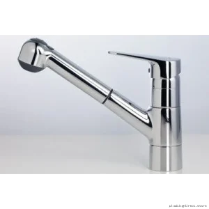 Kindred Chrome Pull-Out Spray Kitchen Faucet KFPOS100