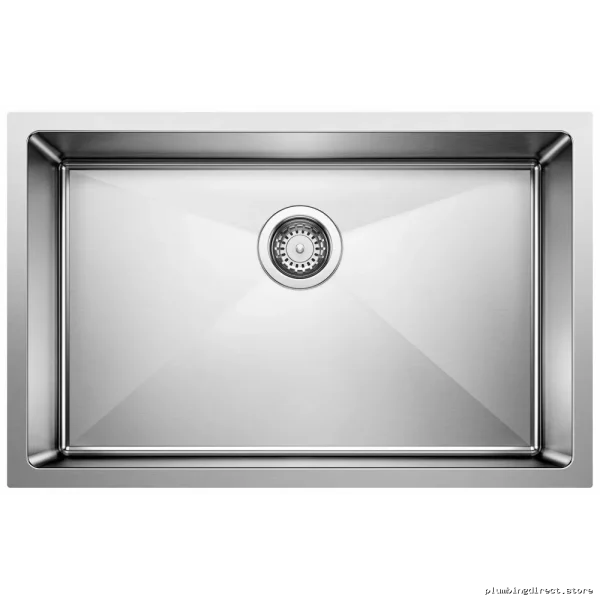 Quatrus R15 1 Bowl Undermount Kitchen Sink - Satin Finish Blanco 402963
