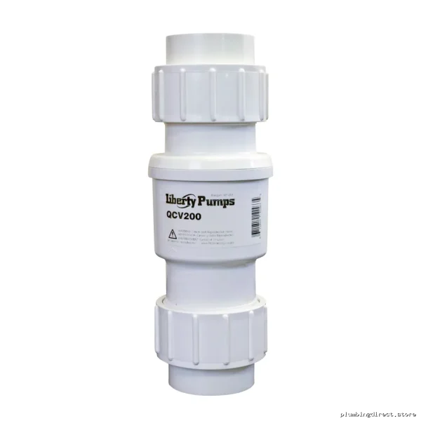 Quiet Check Valve Spring-Loaded PVC HD QCV200 (2-Pack) Liberty Pumps - Image 2