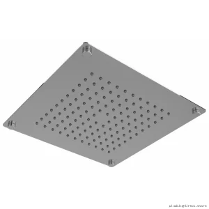 10-Setting Rain/Square Multi-Spray Chrome Showerhead - RIOBEL 480C Luxury Model