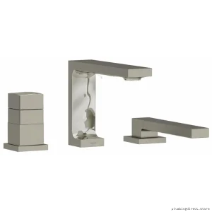 Deck Mount Three Hole Tub Fillers – Reflet Design in Polished Finish | brushnickelRF