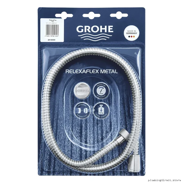 RelexaFlex 79 Metal Flexible Shower Hose - Chrome Grohe Model 28140000