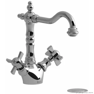 Retro Single-Hole Chrome Bathroom Faucet by RIOBEL - RT01XC