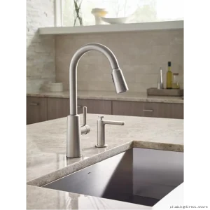 Riley Kitchen Faucet with Pulldown Spray | Spot Resistant Stainless Steel 7402SRS