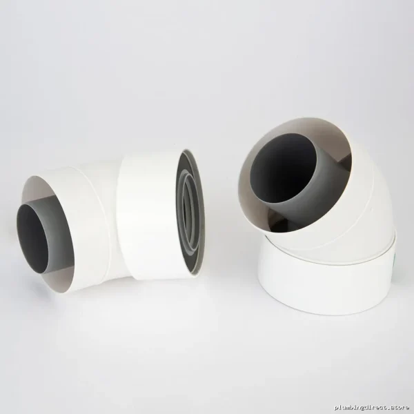Rinnai 45 Degree Condensing Elbow 2-Pack 60/100mm 229205NPP Fitting - Image 2