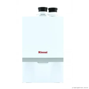 Rinnai High-Efficiency Condensing Combi Boiler | 6ok btu | Wall-Mounted | White