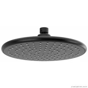 Riobel Pro Black 9-Inch Rainshower Head P428BK - Luxury Bath Experience