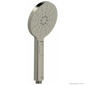 RioBel Brushed Nickel 2-Mode Handheld Shower 1.8 GPM Water-Saving