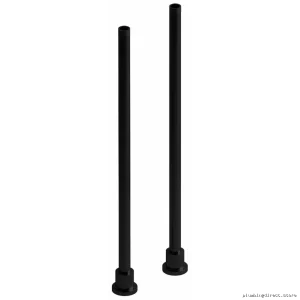 RIOBEL 26-Inch Black Floor Mount Riser Pair - TU26BK