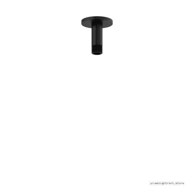 RIOBEL 3-Ceiling Mount Shower Arm with Round Escutcheon - Black 509BK