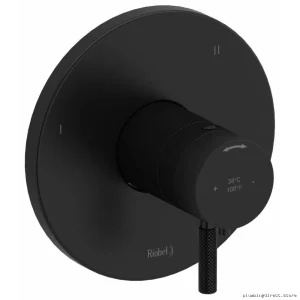 Black Temperature Control Shower Valve - RIOBEL 3 Function