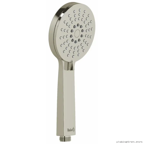 RioBel Polished Nickel 3-Spray Handheld Showerhead 1.8 GPM Water Saving
